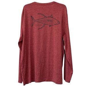 Vineyard Vines Performance Vineyard Haven Tuna Long Sleeve Tee Shirt XL